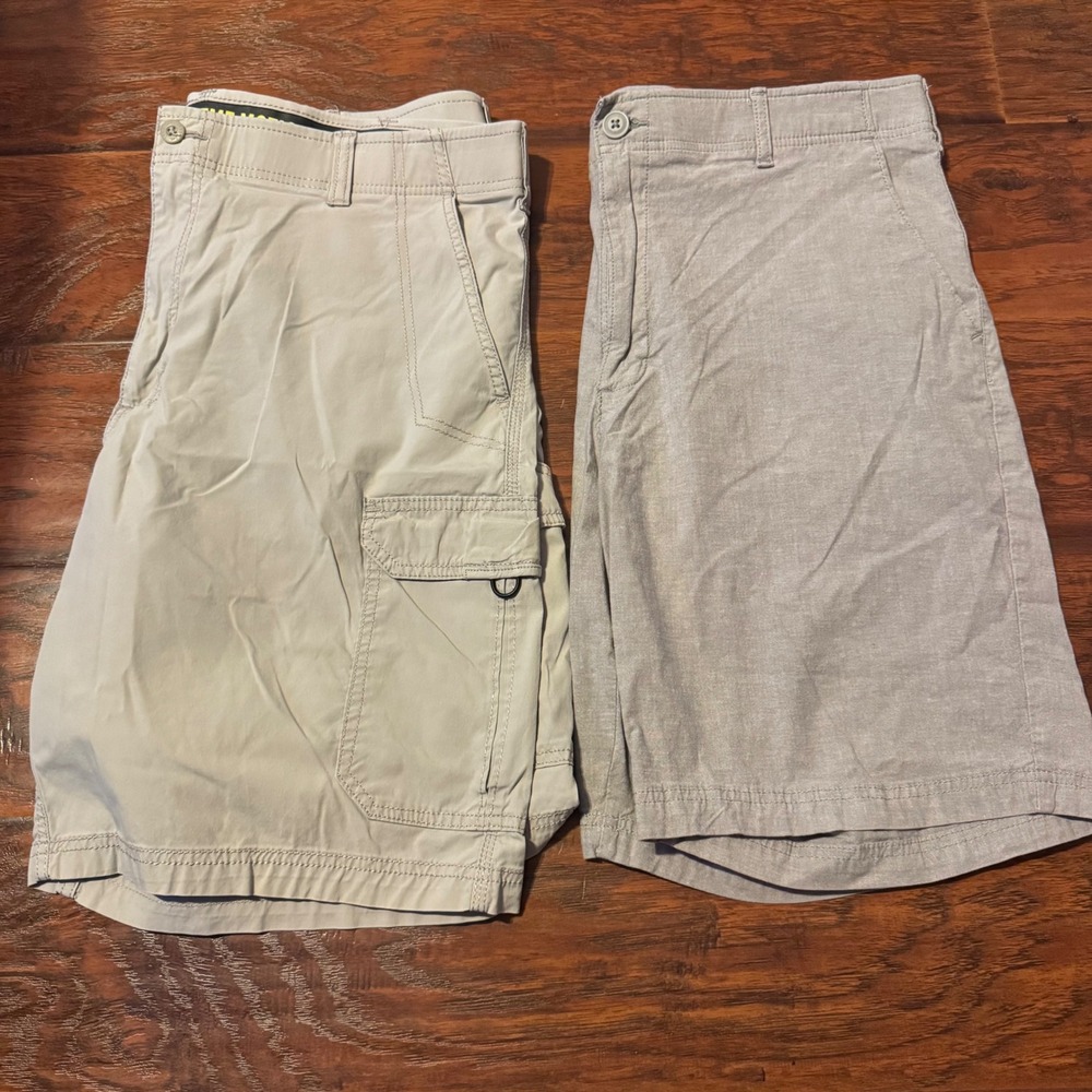 Outdoor Gorpcore Mens Size 40 Lee Extreme Comfort Cargo Shorts Khaki Tan Stretch